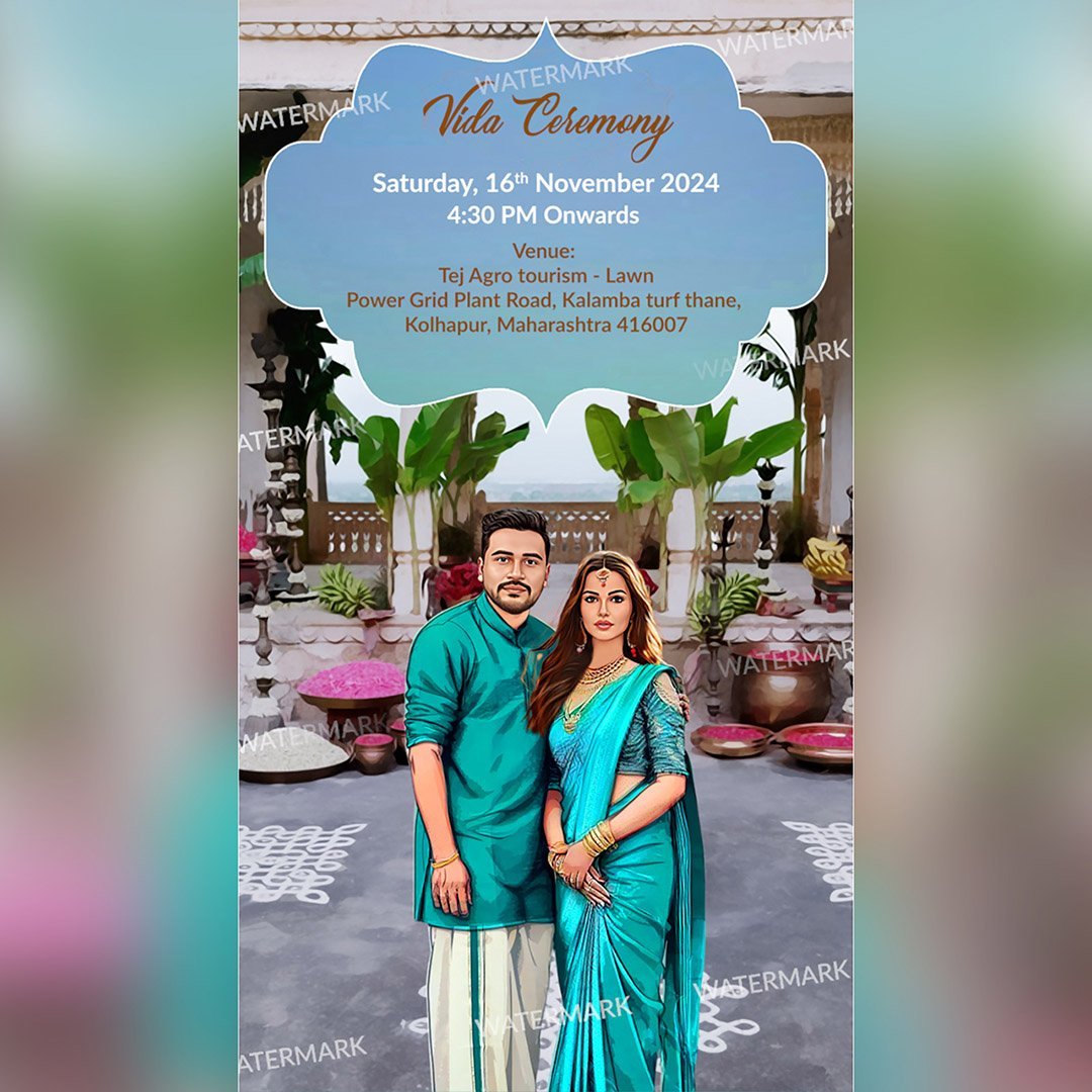 Maharashtrian Wedding Invitation EH-378 - Image 4