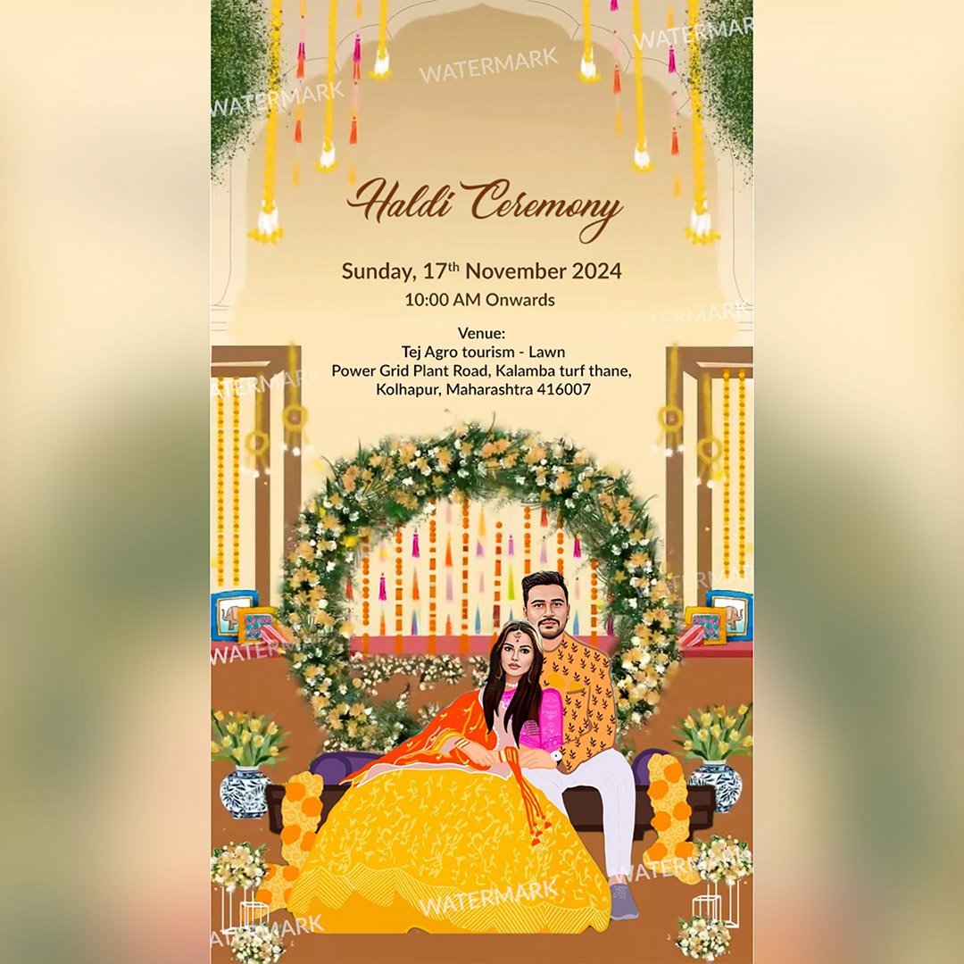 Maharashtrian Wedding Invitation EH-378 - Image 6