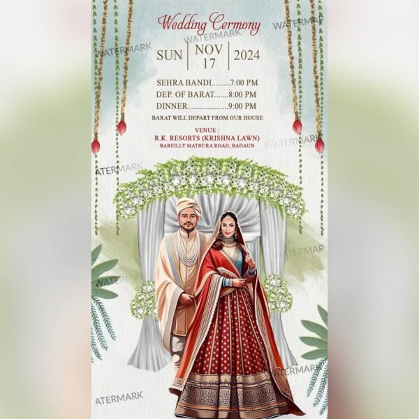 Wedding Invitation EH-383 - Image 7