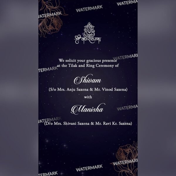 Tilak & Ring Invitation EH-384 - Image 2