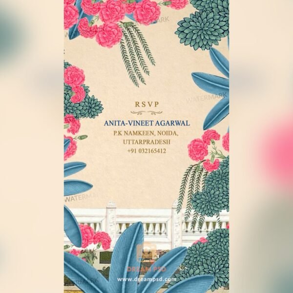 Old Indian Traditional Wedding Invitation EH-396 - Image 9