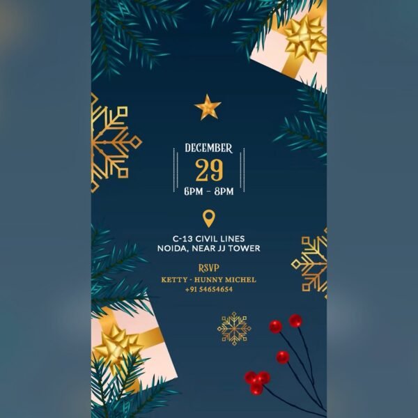 Christmas Party Invitation EH-401 - Image 2