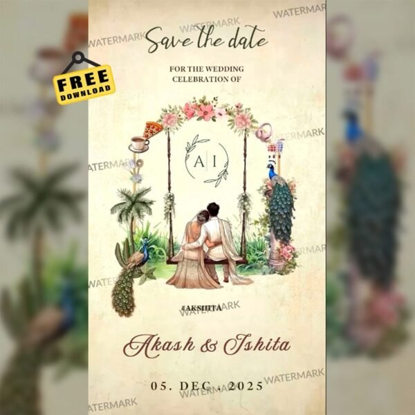 Save the Date Invitation EH-518