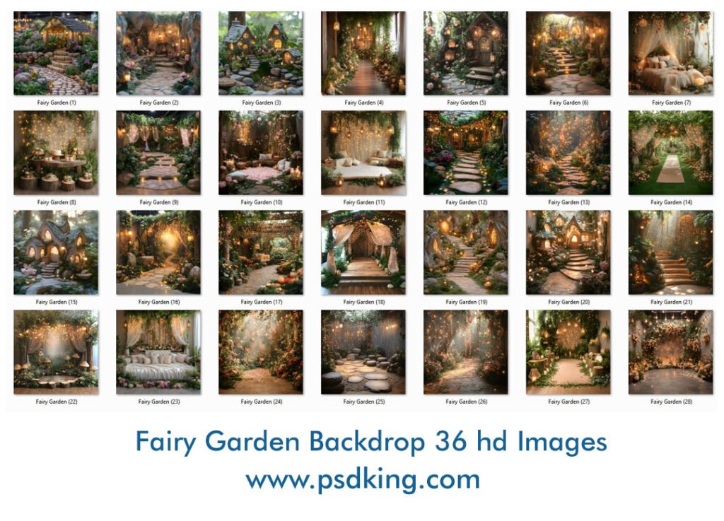 Fairy Garden Backdrop