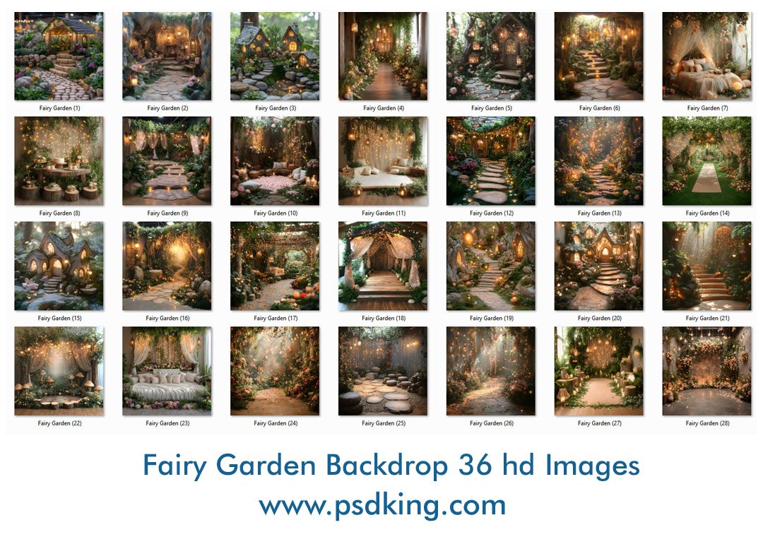 Fairy Garden Backdrop