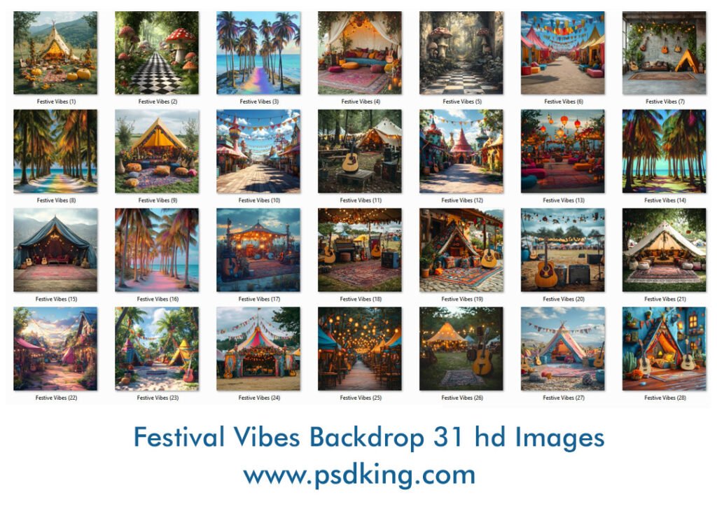 Festival Vibes Backdrop