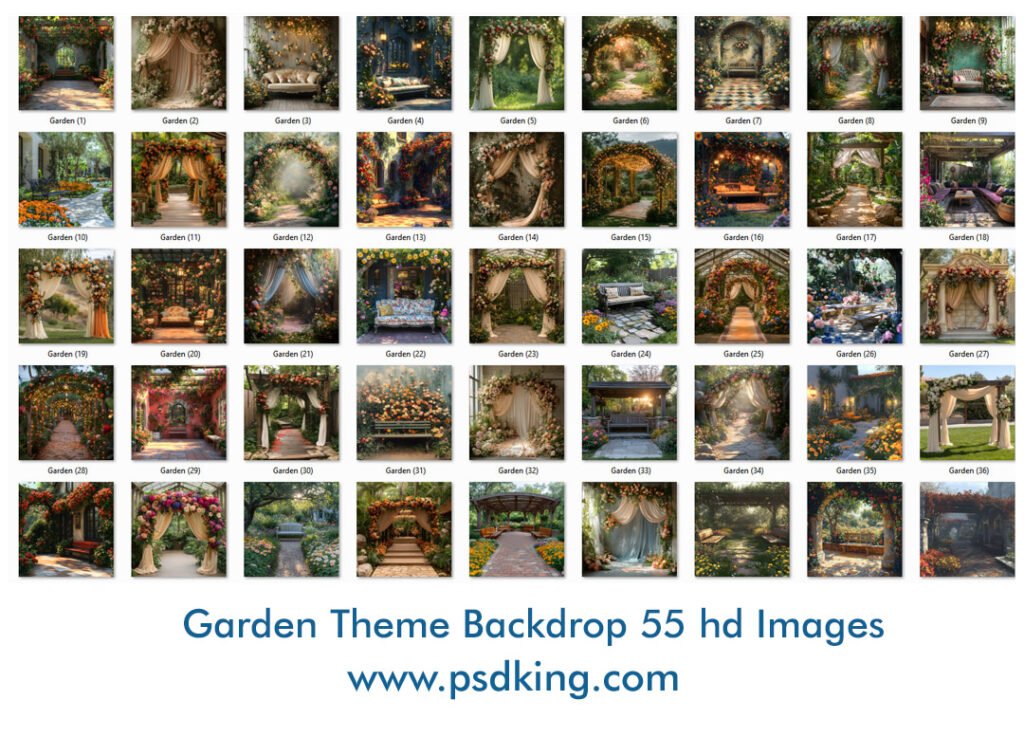Garden Theme Backdrop