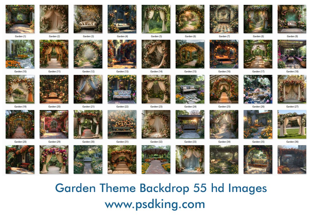 Garden Theme Backdrop