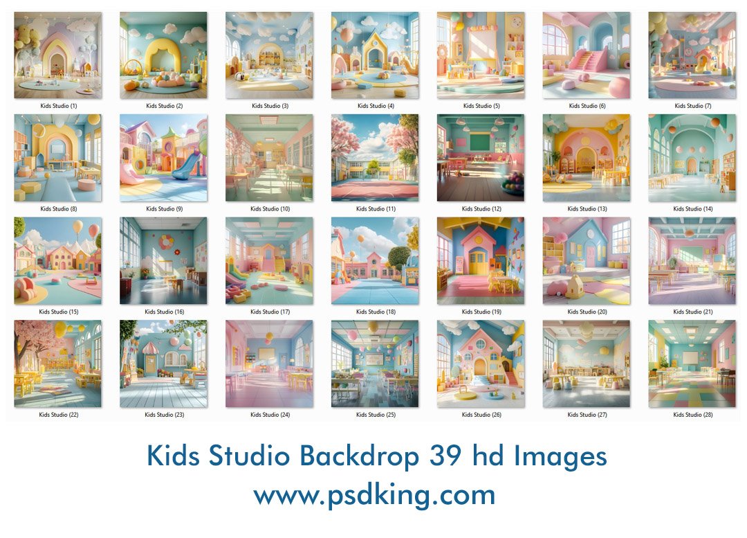 Kids Studio Backdrop