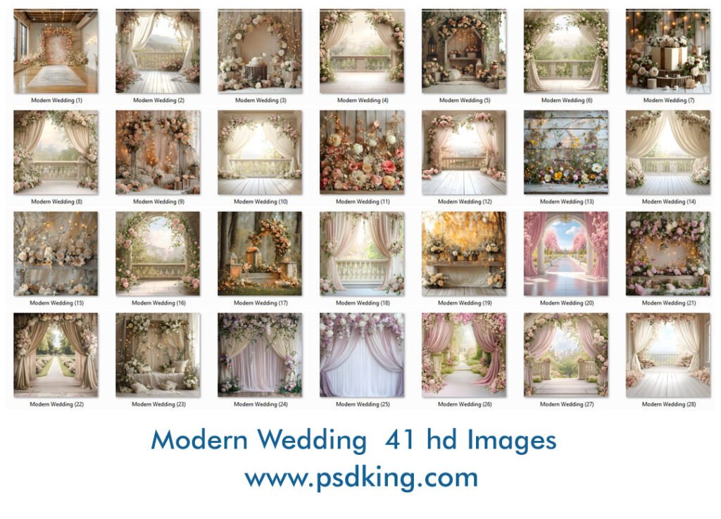 Modern Wedding Backdrop