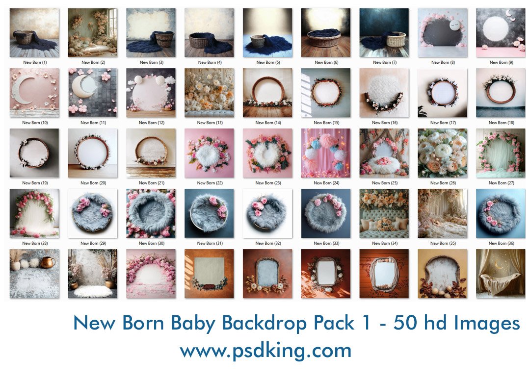 New Born Baby Backdrop