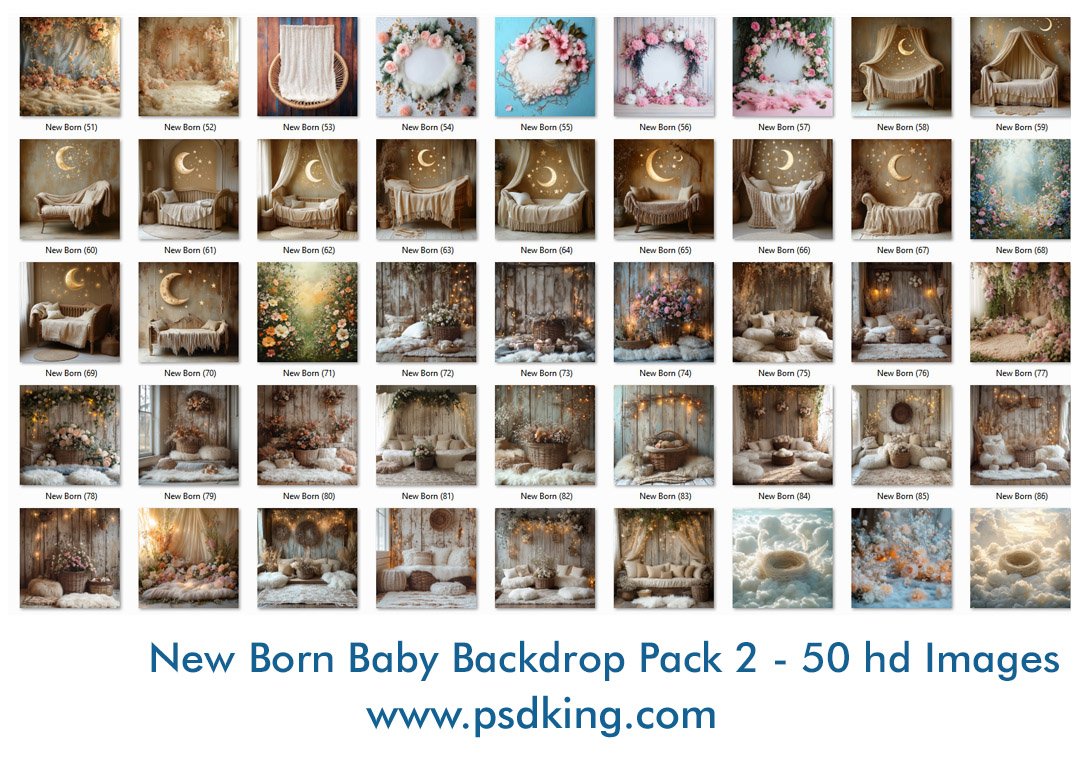 New Born Baby Backdrop
