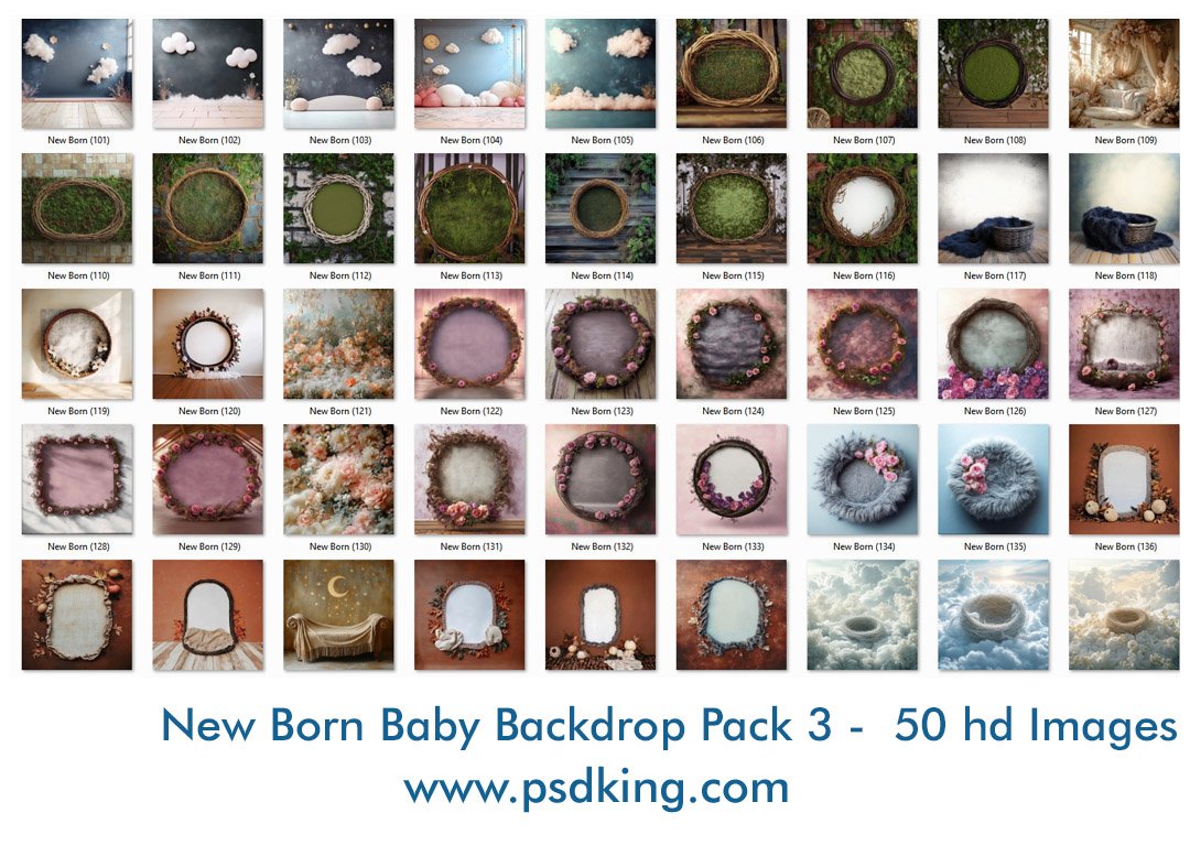 New Born Baby Backdrop