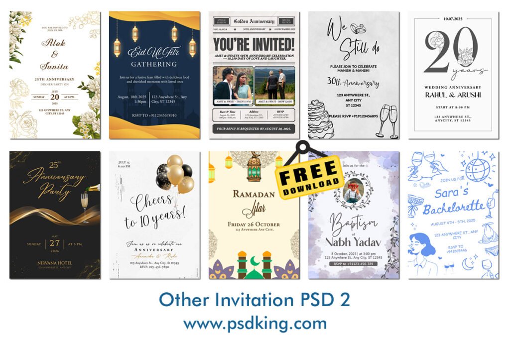 Invitation PSD
