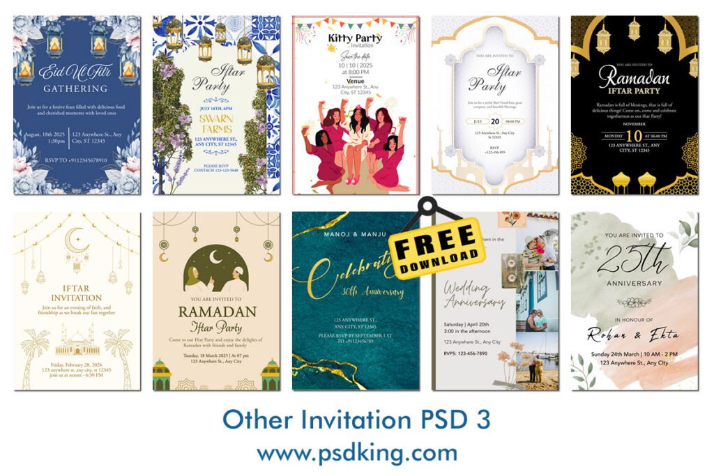 Invitation PSD