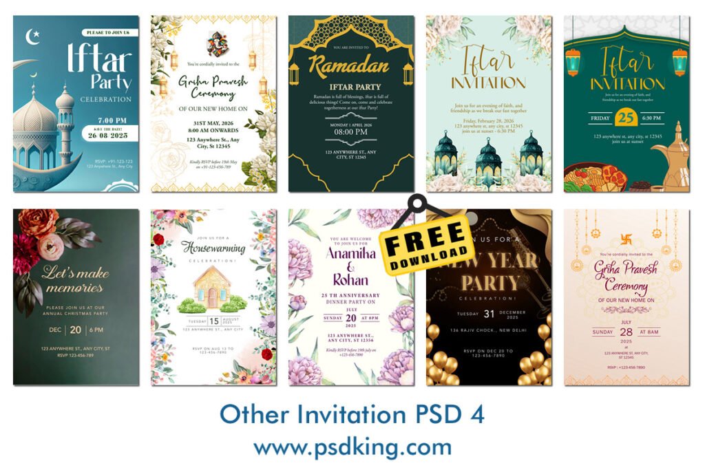 Invitation PSD