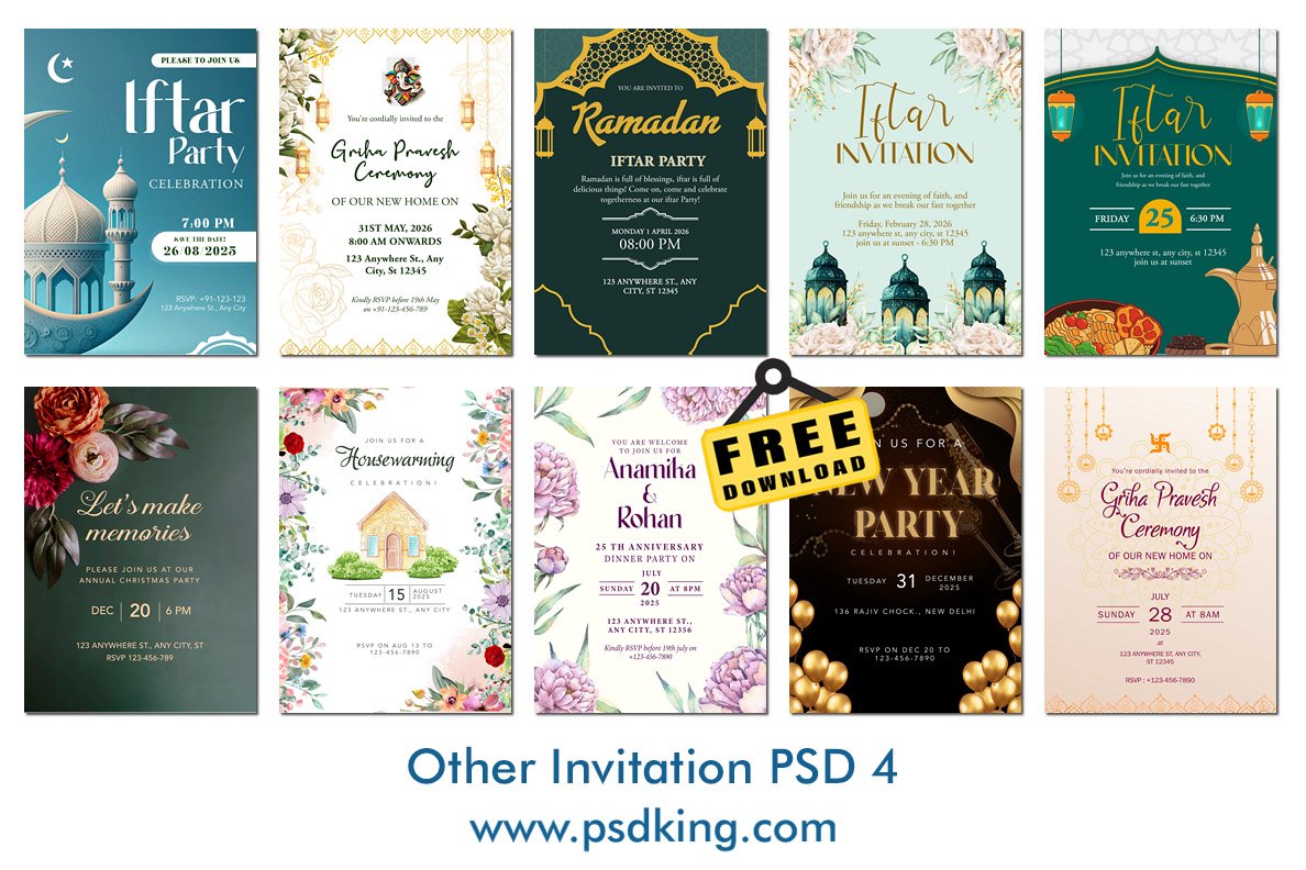 Invitation PSD