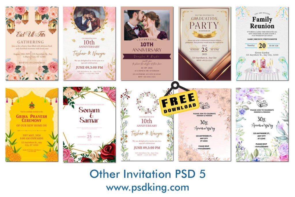 Invitation PSD