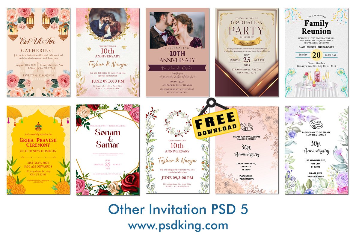Invitation PSD