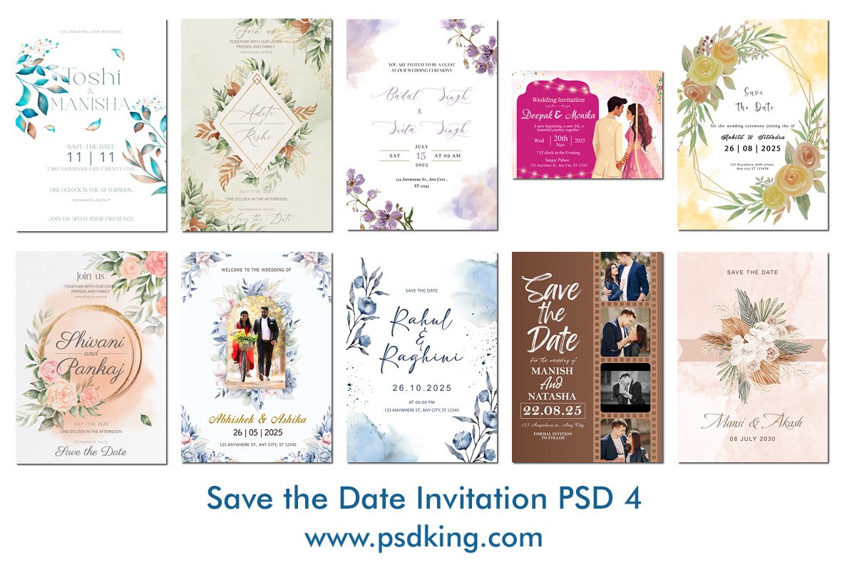 invitation psd