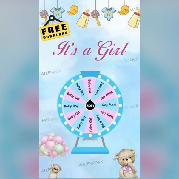Its a Girl Baby Shower Invitation EH-411