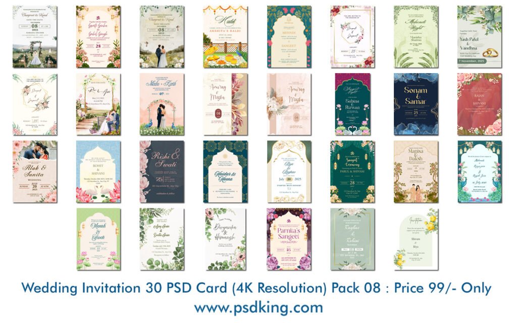 Wedding Invitation PSD