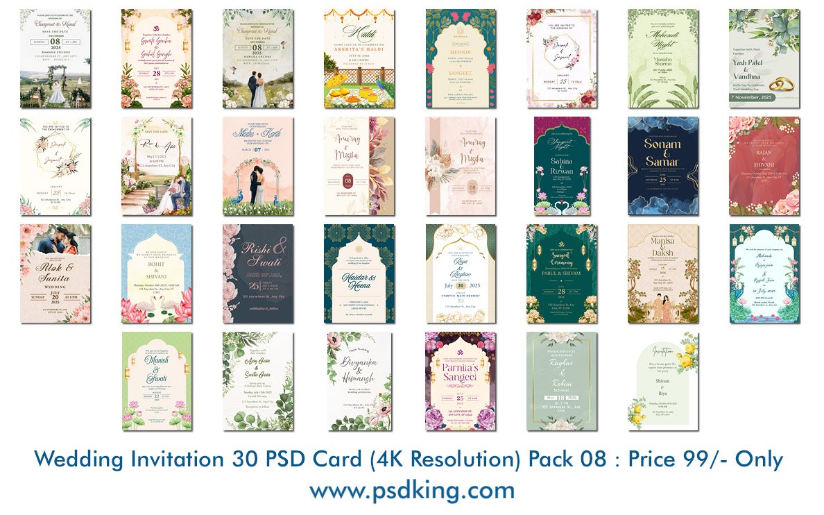 Wedding Invitation PSD