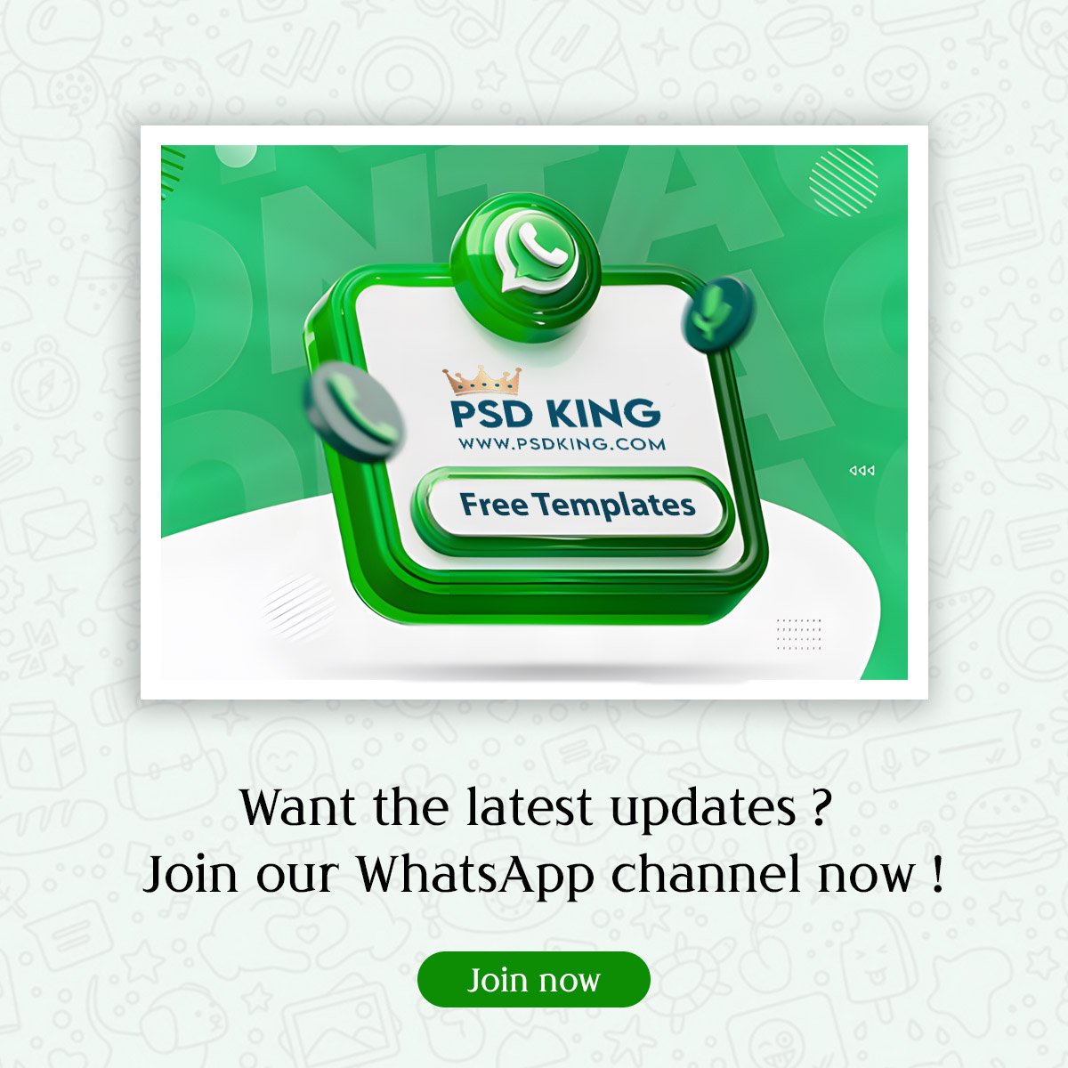 psd king whatsapp channel