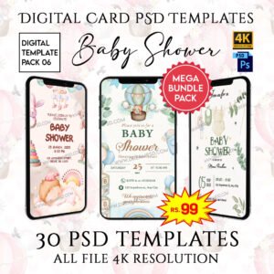 Baby Shower Invitation PSD
