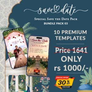 Save the Date Invitation Bundle Pack 03