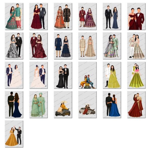 200+ Caricature PNG Files Pack - Image 8