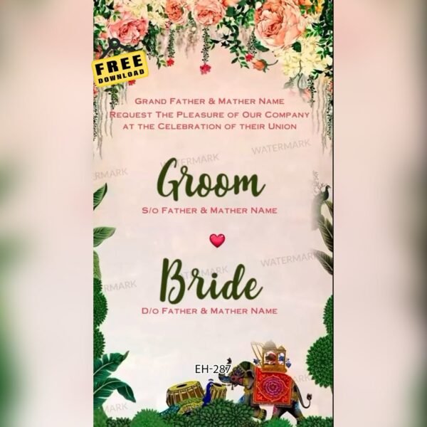 Wedding Invitation EH-287