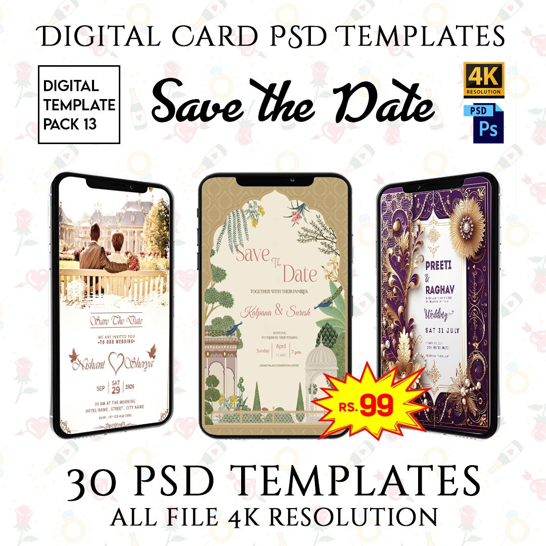 save the date psd