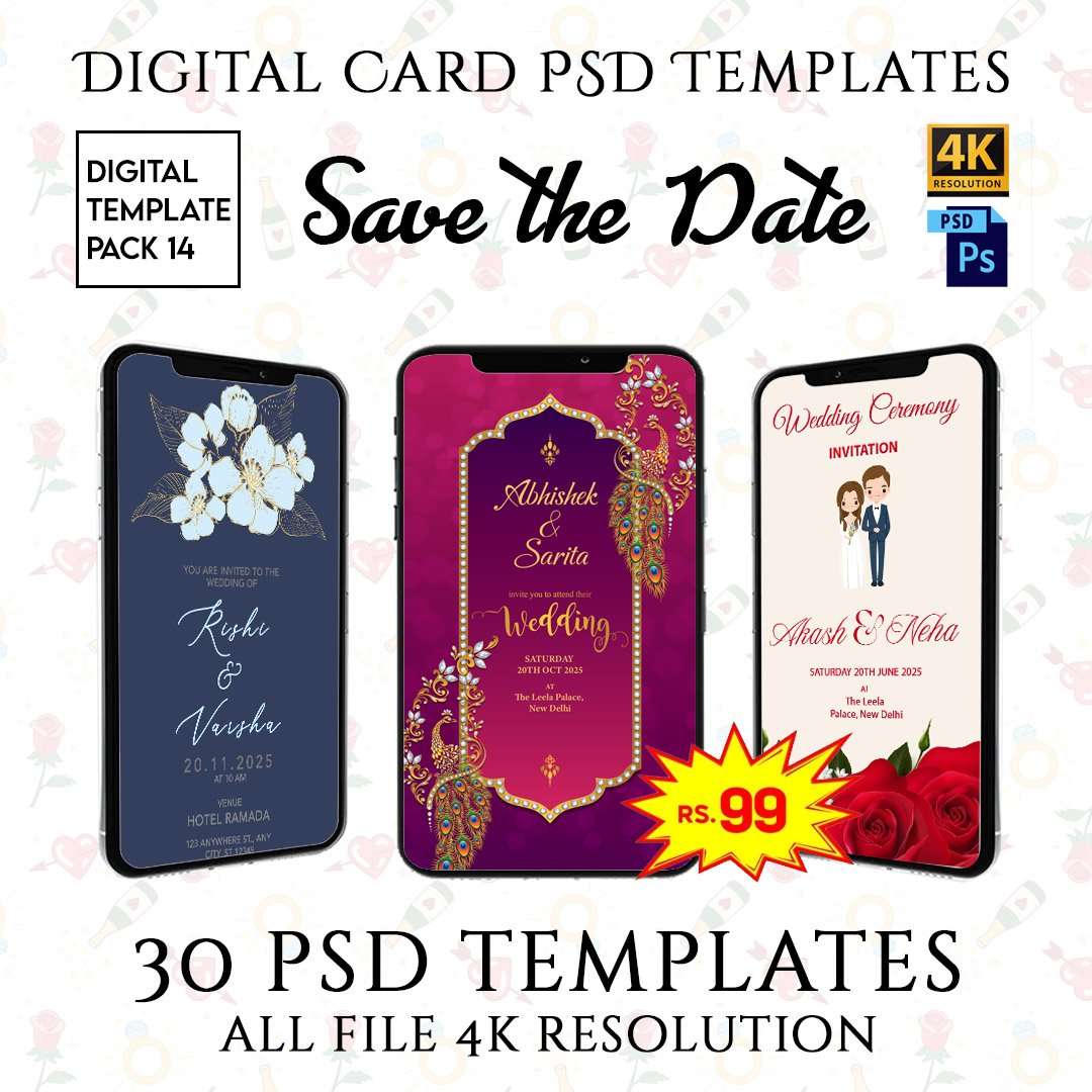 Save the Date PSD