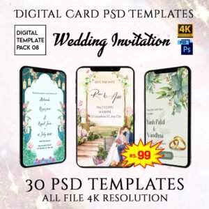 wedding invitation psd
