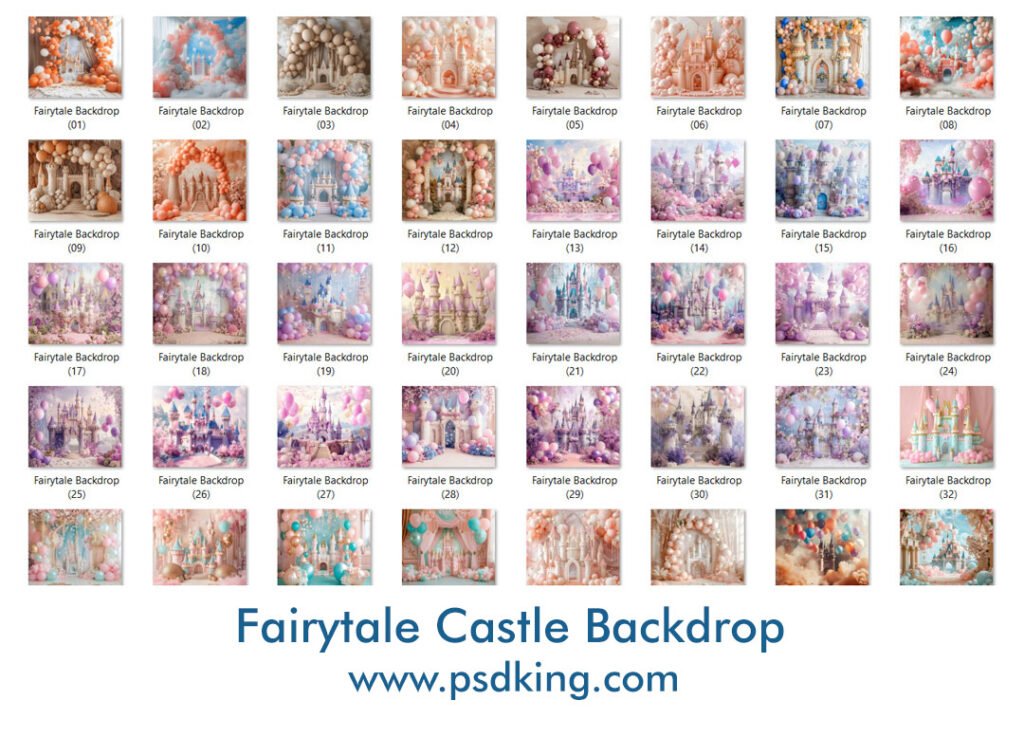 Fairytale Castle Backdrop