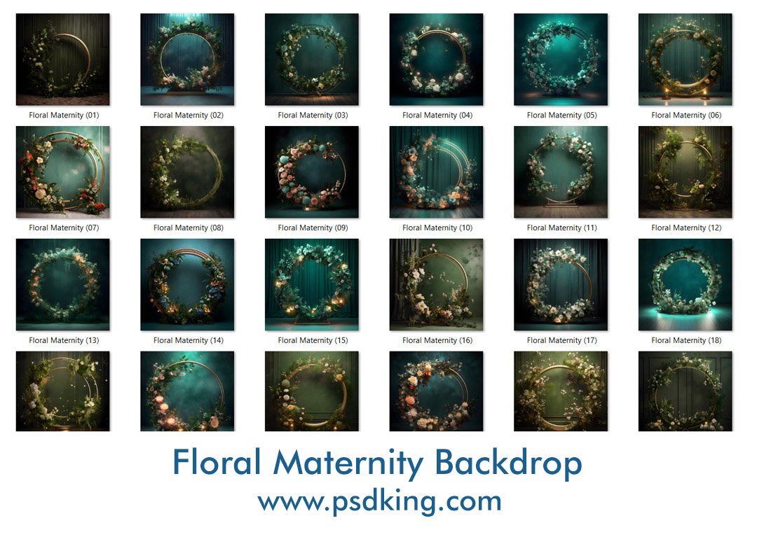 Floral Maternity Backdrop