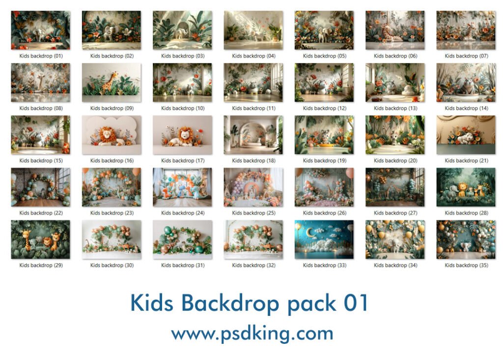 Kids Backdrop pack 01