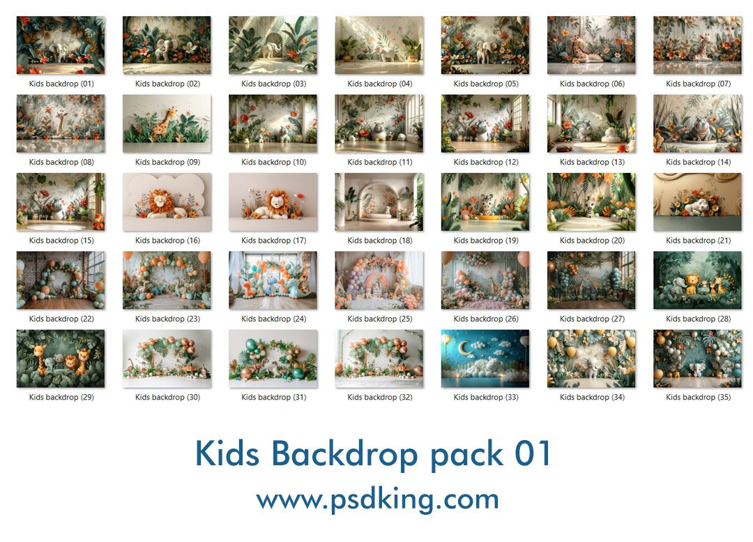 Kids Backdrop pack 01