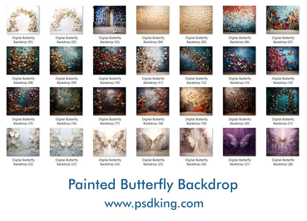 Painted Butterfly Backdrop