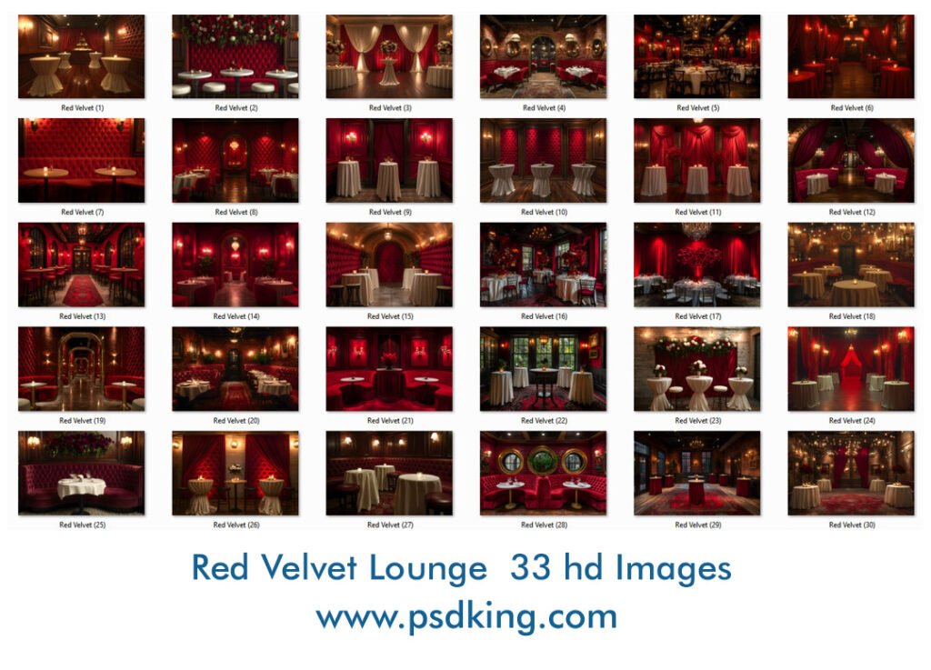 Red Velvet Lounge Backdrop