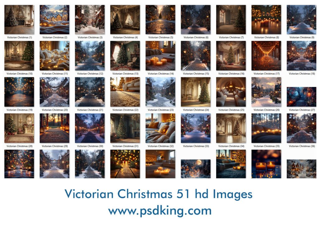 Victorian Christmas Backdrop