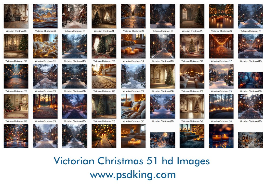 Victorian Christmas Backdrop