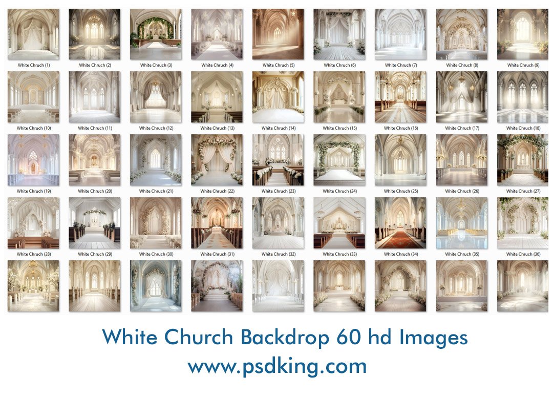White Church Backdrop