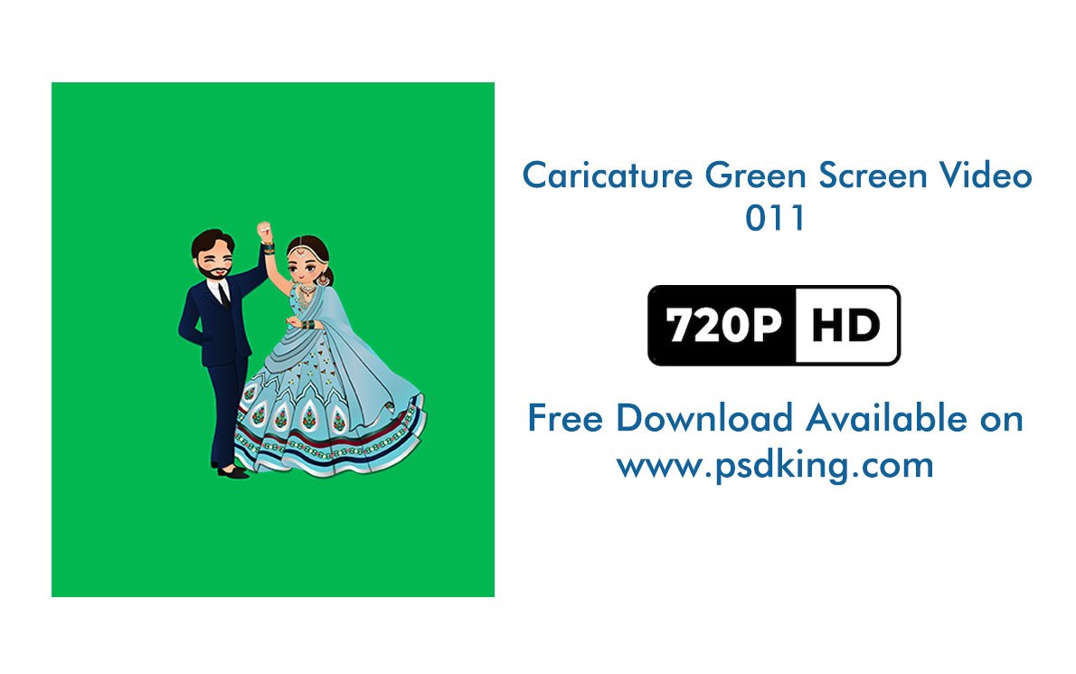 Caricature Green Screen Video Free Download