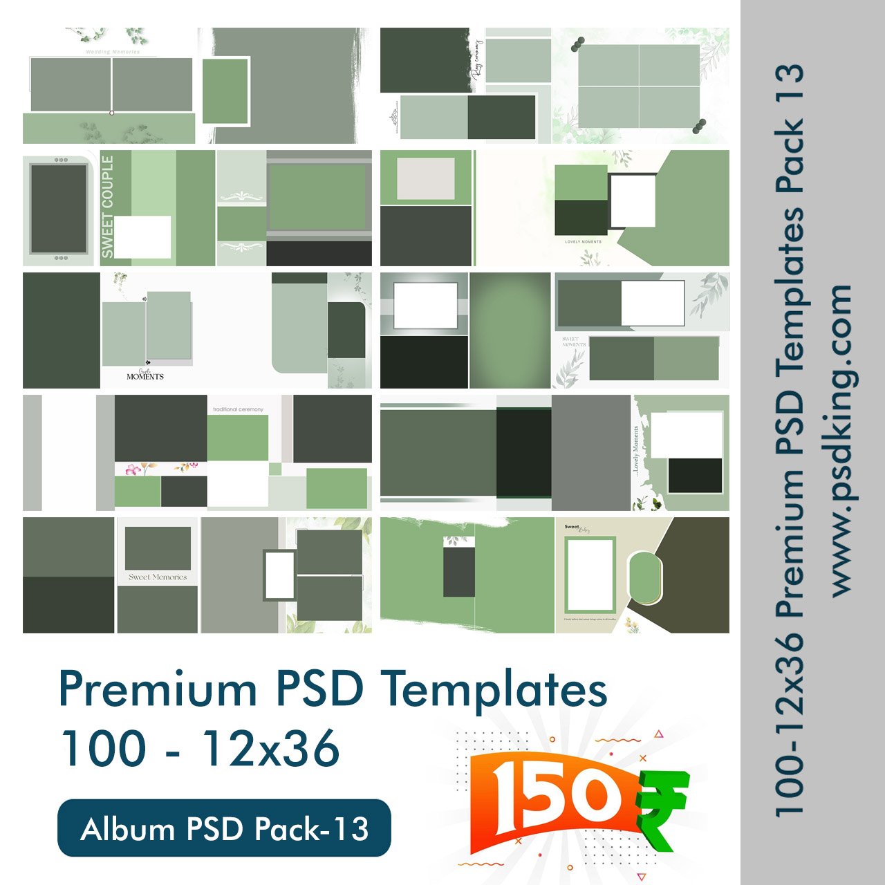 12x36 Album PSD Templates